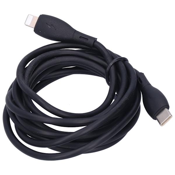 KUULAA Mobiltelefon Data Kabel 20W Telefonopladningskabel 2M Blød Opladningsledning Sort