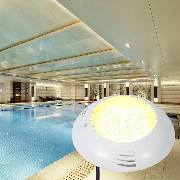 15W AC12V LED RGB undervattensljus IP68 Vattentät RGB poolbelysning med fjärrkontrollRGB