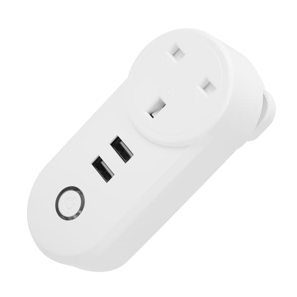 WiFi Smart Plug Strømuttak Trådløs Timer Fjernkontroll LSPA2 UK Plug 100‑240VAC
