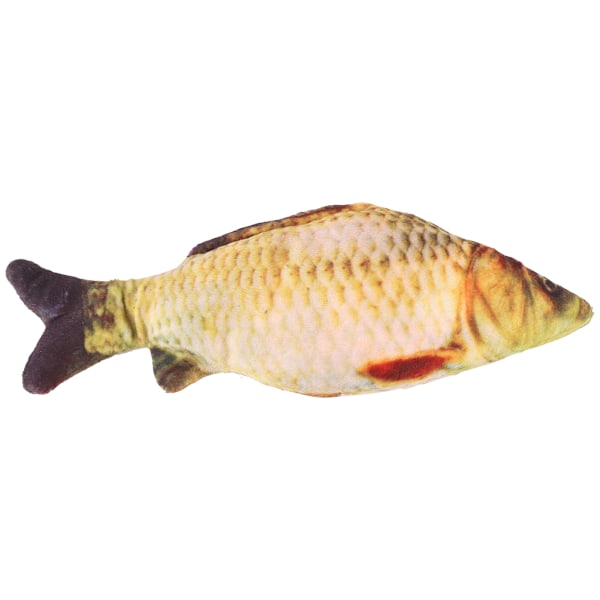 Rolig Mjuk Husdjur Kattunge Katt Mint Fylld Simulering Leksak Fisk Form Plyschleksaker Ny 20CM