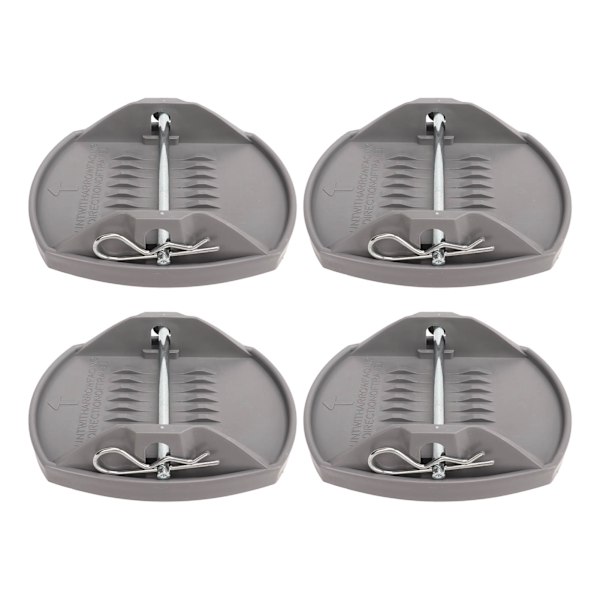 4st Caravan Jack Pads Lastspridning Rostsäker Höghållfast Heavy Duty Jack Lifting Pad Adapter för RV