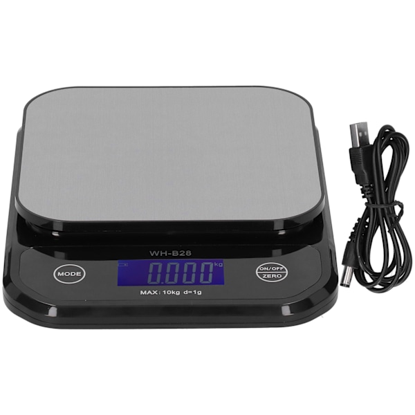 WHB28 10 kg/1g Elektronisk Vekt Multifunksjons LCD Digital Vekt i Rustfritt Stål