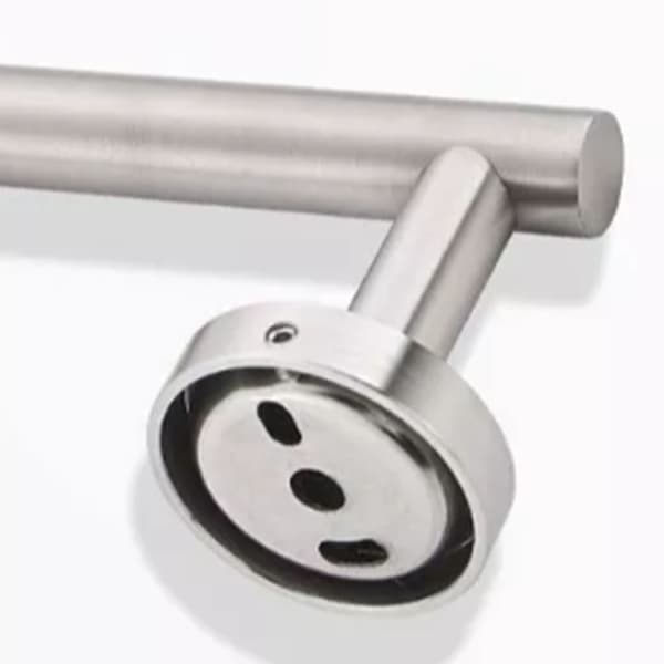 5 Pieces Bathroom Hardware Accessory Set Towel Rack Paper Holder Hook Self-Adhesive Hook Multifunction Bathroom Set Silver