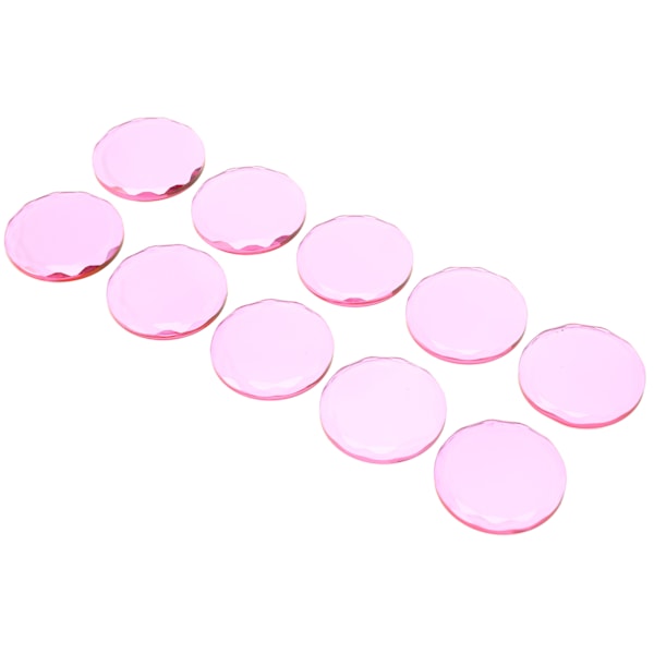 10 st Runda glasögonfransar självhäftande limpallhållare för ögonfransförlängningsympning Rosa