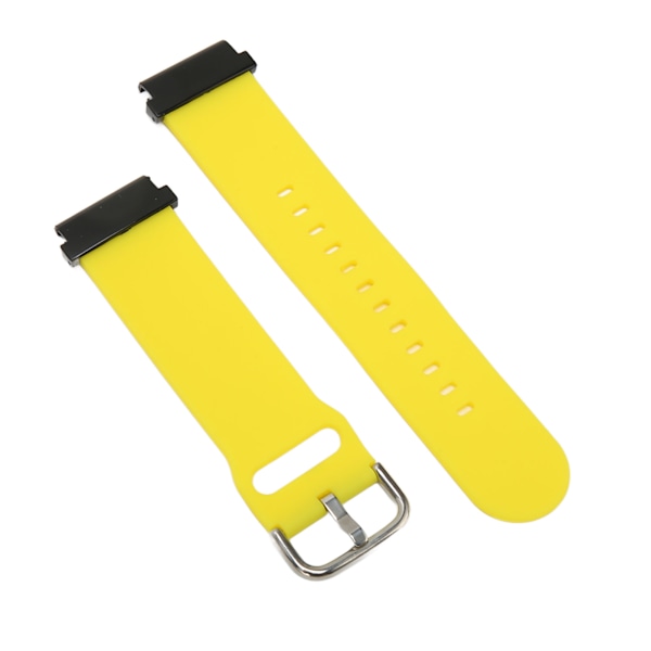 Ersättningsarmband 20 mm vattentätt mjukt klockarmband i silikon med snabbkoppling till Garmin Fenix ​​7S Gul