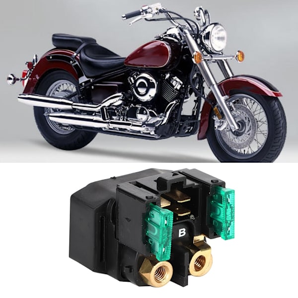 Kobber & Plast Reverse 30A Startrelé Solenoid Erstatning Passer til YAMAHA XVS1100 99-09