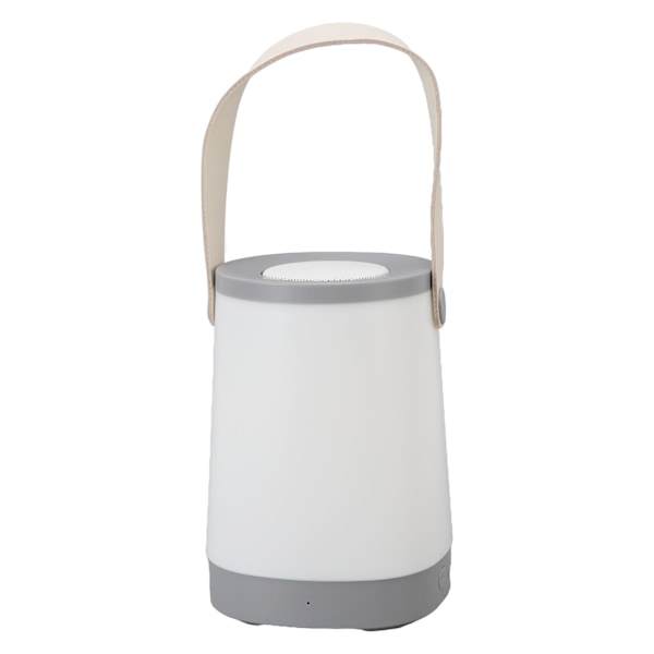 Lykta Bluetooth-högtalare HiFi Uppladdningsbar radiofunktion Trådlös utomhushögtalare med LED Ambient Light Handtag Grå