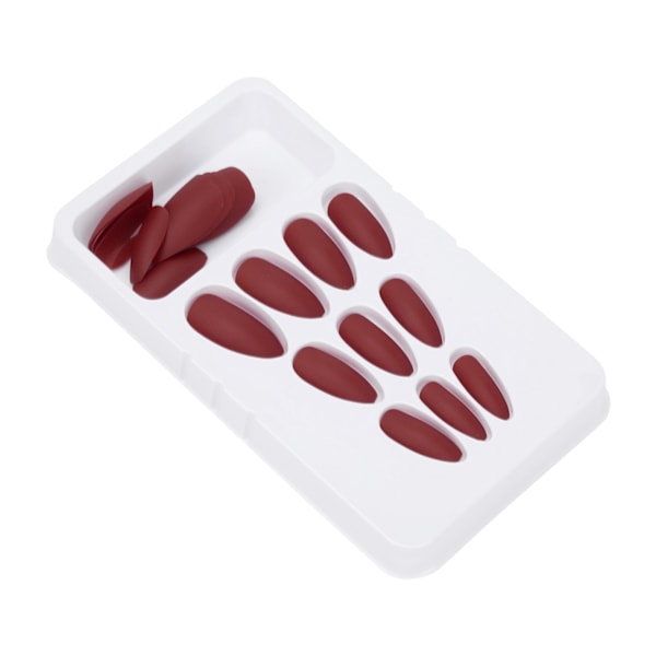24ST falske negler lange trykk full dekning Fake Color Art Nails for DIY Nail Art SalonF129