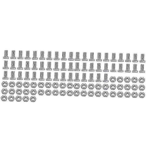 Växthusreparationssats med aluminiummuttrar och bultar 50 set