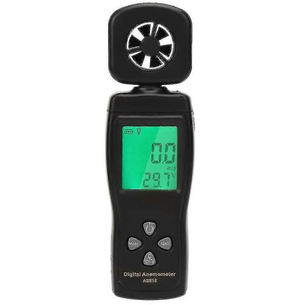 Vindhastighets-luftflödesmätare, AS816 0,3-30 m/s Mini digital anemometer