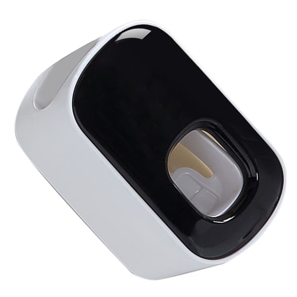 Toothpaste Dispenser Self-Adhesive Sticker Nail-Free Installation Wall-Mounted Automatic Toothpaste Squeezer for Bathroom Black