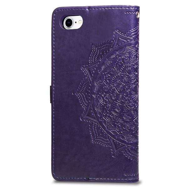 iPhone 7/8/SE (2020/2022) - Mandala Nahkakotelo - Violetti[LD] 60