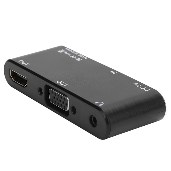 HDMI till VGA/Ljud/HDMI-omvandlare Audio Video Adapter för DVD/PS3/Laptop/Set Top Box