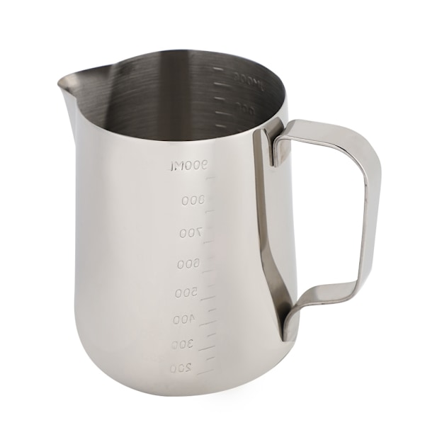 Målekande i rustfrit stål Kaffekande Mælkeskummerkande Espresso Lattekande (1000 ml)