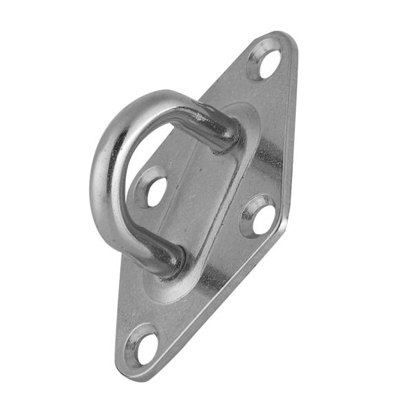 304 Rustfritt Stål Båt Diamond Pad Eye Plate Marine Grade Båt/Yacht Tilbehør 8 mm
