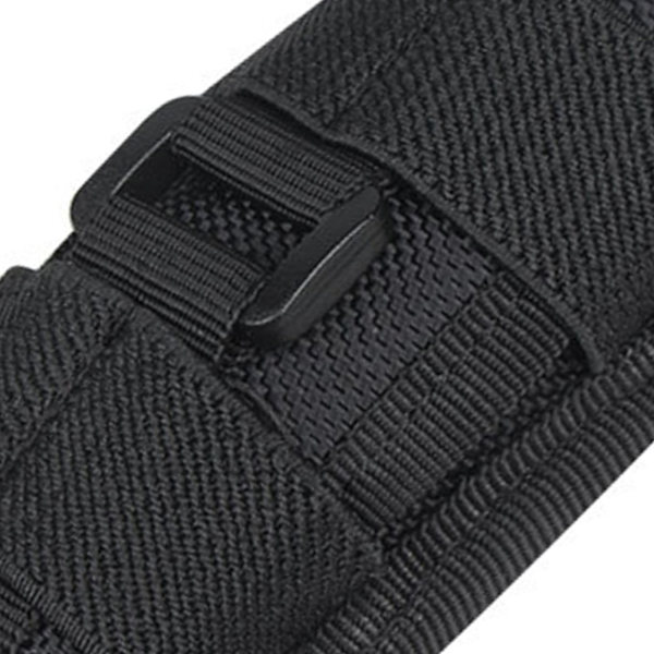 Ficklampa Bältesfodral 360 Grader Roterbar Nylon Anti-Riv Scratch Bärbar Ficklampa Bälteshållare för Utomhus Svart