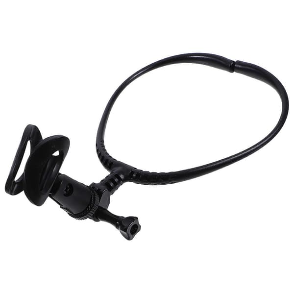Halsmikrofonholder Lydstabilisering Til Sang Scenepræstation 1-pak Sort Black 30.00X16.50X5.00CM