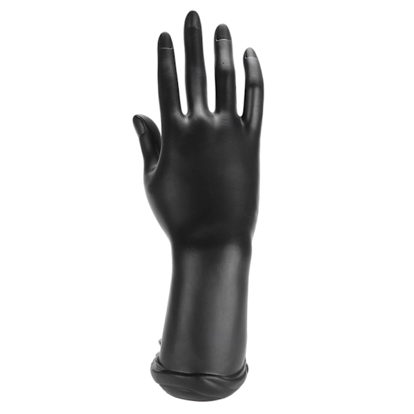 Harpiks Mannequin Hånd Finger Smykker Ring Armbånd Display Holder Stativ (Harpiks Sort)