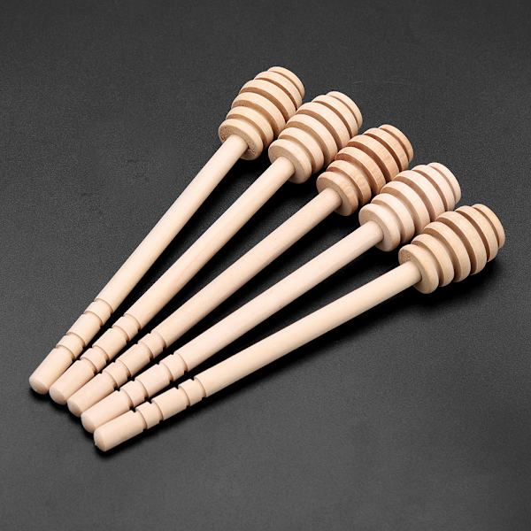 24 kpl Hunajan Tiputustikkuja Sylt Sirap Drizzler Tikku Keittiötarvikkeet (16cm)