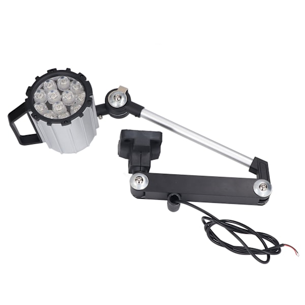 LED Vattentät maskinarbetsljus Vikbar justerbar lång arm för svarv CNC 12W 24V