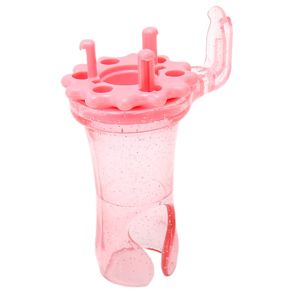 Strikkespole Vævesæt Udskifteligt Hoved ABS Mini Hæklenål Strikkemaskine til DIY Tørklæde Rem Armbånd Pink