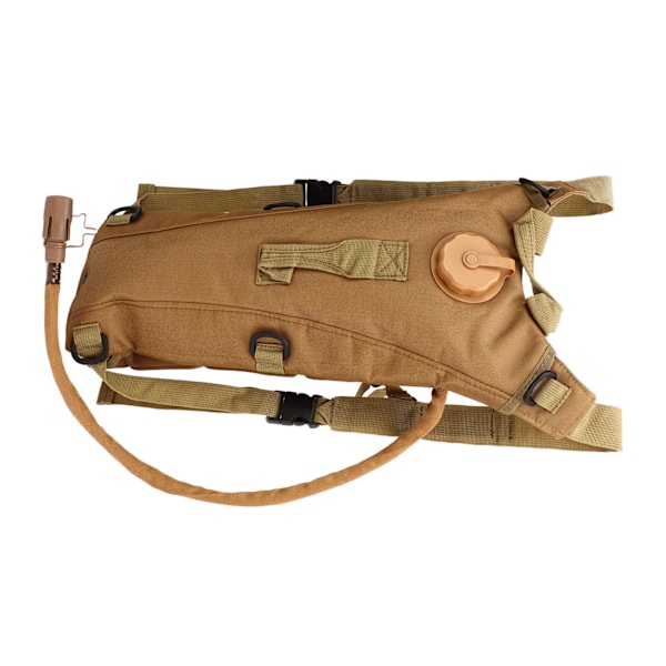 Hydration Ryggsäck Pack Vattentät Oxford Duk Lätt Hands Free 3L Water Bag Ryggsäck för utomhuslöpning Cykling Khaki