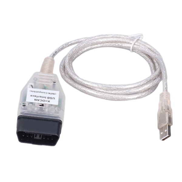 Auton diagnosointityökalun kaapeli K+DCAN OBD2 USB-kaapelirajapinta kytkimellä korvaamaan sarja 1 E81 E82 E83 E87 E88 20042011