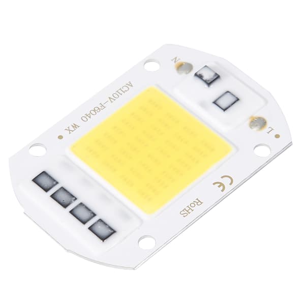 2 PCS AC110V 50W High Brightness Integrated LED Chip Light Source COB Chips 6x4cm White
