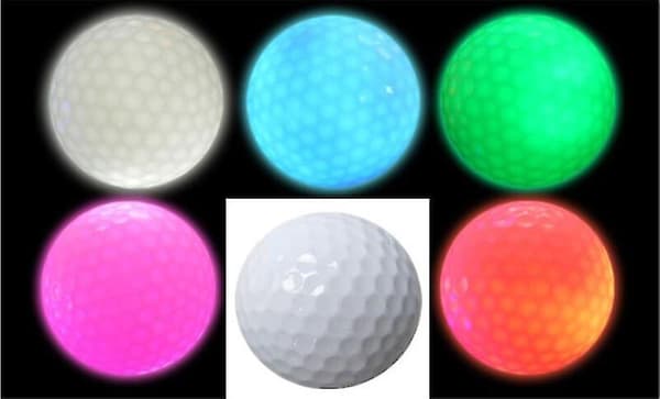 6/3 stk. golfbolde, der lyser i mørket [LD] 3pcs