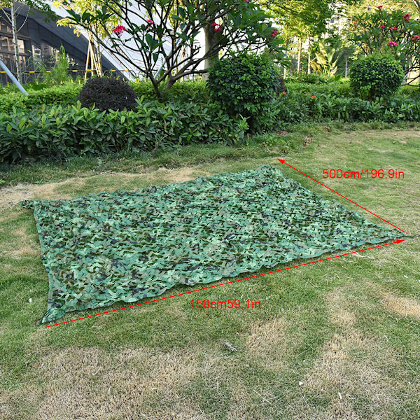 Army Jungle Kamouflage Net Jagt Skydning Fiske Skjule Net (1,5M*5M)