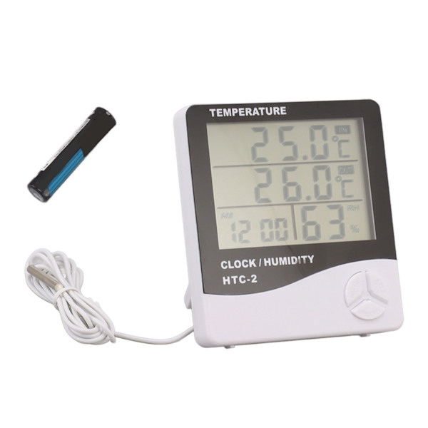 Indendørs Udendørs Termometer Høj Præcision Digital Hygrometer Stor Skærm Display Temperatur Luftfugtighedsmåler