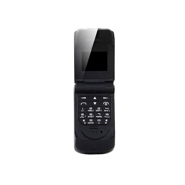 Mini Flip Mobiltelefon 0,66 tums skärm BT Dialer Minsta mobiltelefon