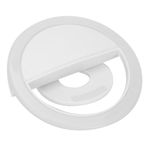 Mobiltelefon Fylllys Dimbar LED Sirkellampe USB Oppladbar Live Streaming Lys