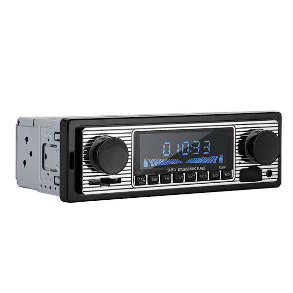 Auto Bluetooth Radio Klassisk Bilstereo MP3 Musikspelare med USB SD AUX FM InDash Huvudenhet (12V)