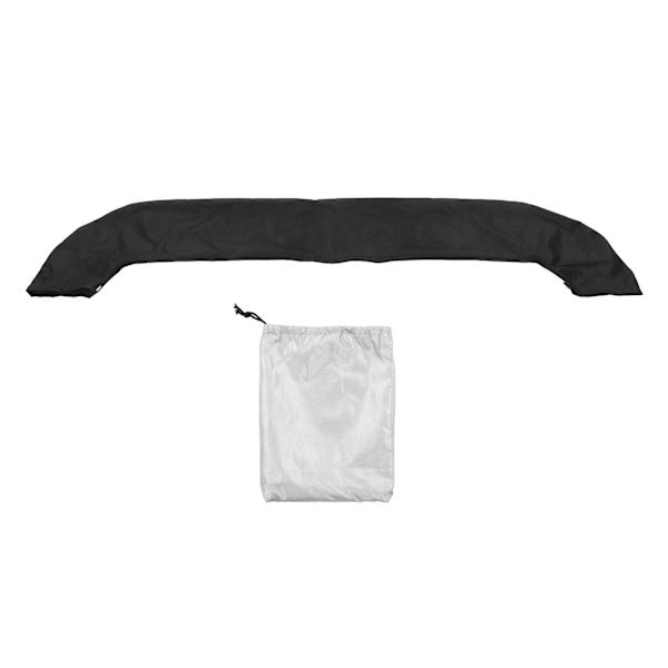 Bimini Top Reserve Cover Oxford Duk Foldbar Regnfast Vandafvisende Solsejl Bådsælg Sort