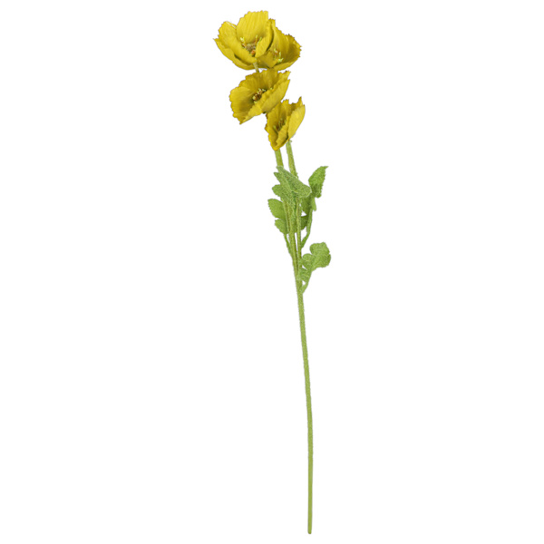 Kunstig blomst Dekorativ naturtro Elegant utseende Kunstig blomst for hjem stue bryllup gul