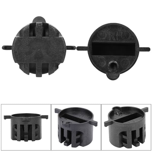 6 Pcs Plastic Cup Plug Surfboard FCS Round Surf Fin Plug G5 Box Fin Plug & Screw Key (Black)