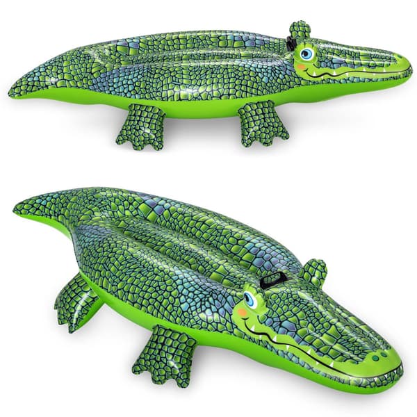Oppusteligt legetøj Krokodille 152 x 71 cm Bestway 41477 Grön 3