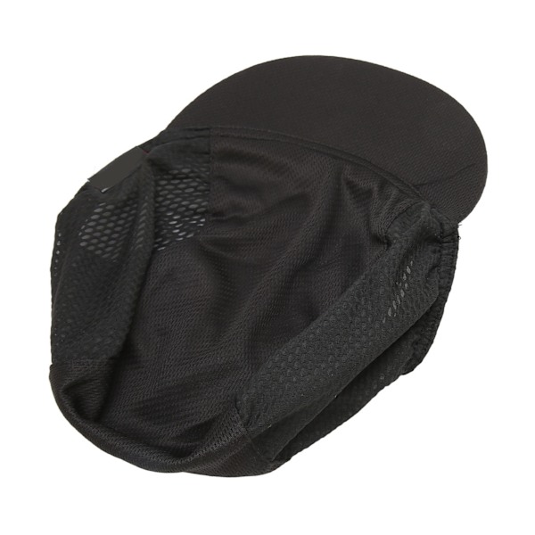 Löpande Mesh-hatt Solskydd Svettabsorbering Andningsbar Portabel Mesh-hatt för utomhussport Svart
