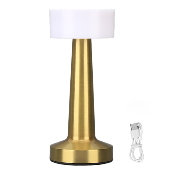 Uppladdningsbar sladdlös bordslampa 3 nivåer Ljusstyrka Small Touch Bordslampa Nattlampa vid sängbord för utomhus i sovrummet