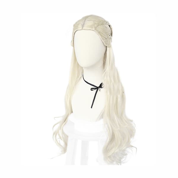 Game of Thrones Peruker Halloween Daenerys Targaryen Perukmössa Vit