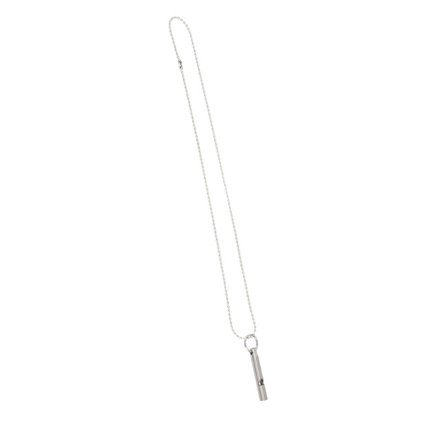 Utomhus Emergency Whistle Titanium Alloy EDC Whistle Pendant Halsband för vandring Fiske Camping Backpacking