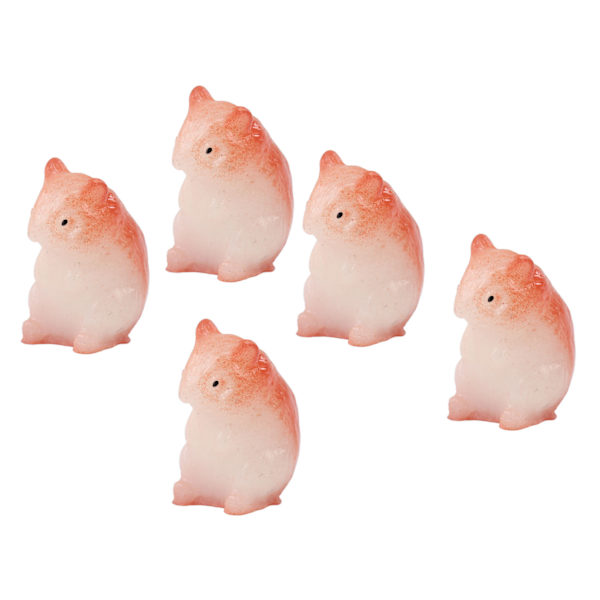 30 kpl Nuken talo hartsihamsteri söpö elävä miniatyyri hamsteri eläinhahmo 1/12 1/6 nuken talo ruskea