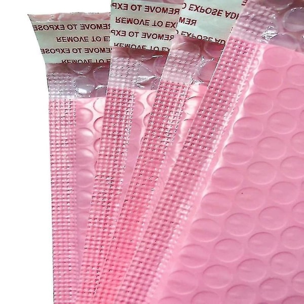 50 stk Pink Bubble Bag Logistics Express Emballage Bubble Bag Express Konvolutpakke