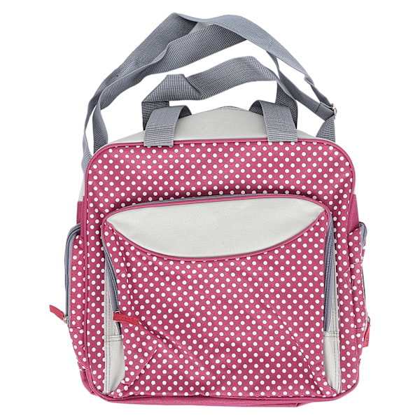 Multifunktionell vattentät mamma axelväska Dot Pattern Travel Portable Shopping skötväska