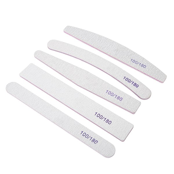 5 Styck Dubbelsidig slipning Bufferande Nail Art Buffertfiler Professionell manikyrspetsverktyg