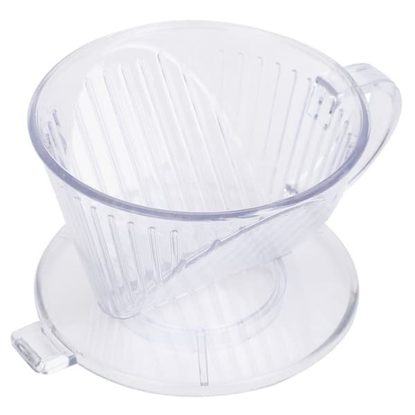 Konisk kaffebrygger Filterkop Dripper Genanvendelig serveringskrus (Transparent S)