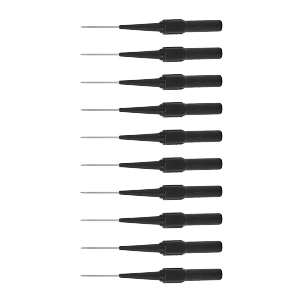 10 stk 1 mm pen punkt punktering fri tråd testsonde 4,0 mm jack stift sæde bildele kontakt 26.010 sort