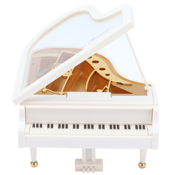 Musikkasse Mini retro klassisk piano roterende trekantet musikkasse for hjemmeborddekorasjon pyntgave