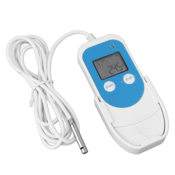 Digital Temperatur Fuktighet Datalogger Återanvändbar Hög noggrannhet PDF Rapport USB Kylskåp Termometer Recorder för Kylkedja